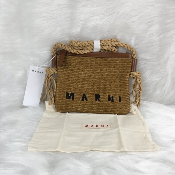 MARNI Handbags - NEW MARNI Marcel woven logo shoulder bag